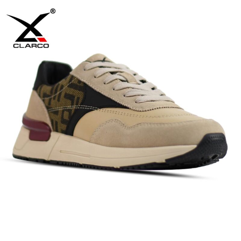 Stylish Leather Casual Shoes with Suede Toe and Comfort EVA CL31902