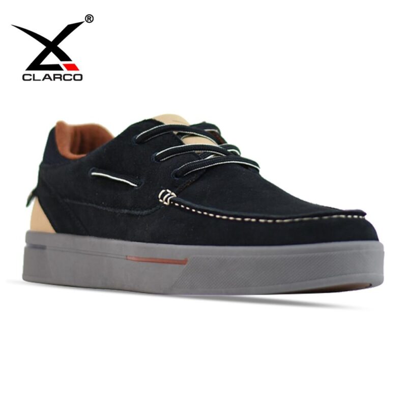 Premium Suede Leather-Toe Loafers with Comfort Rubber Sole CL32216