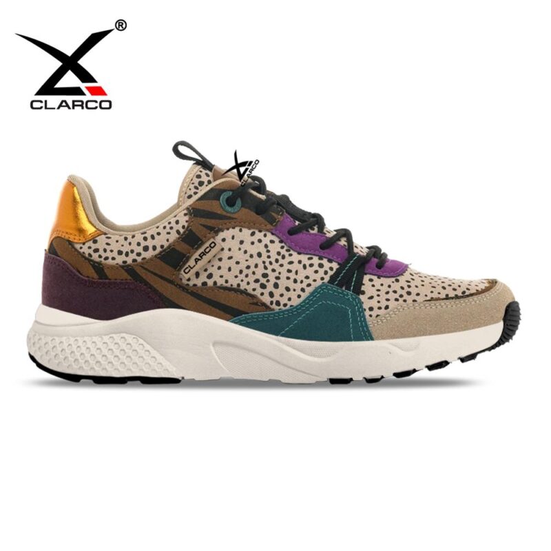 Designer Suede Shoes with Leopard Detailing CL32657