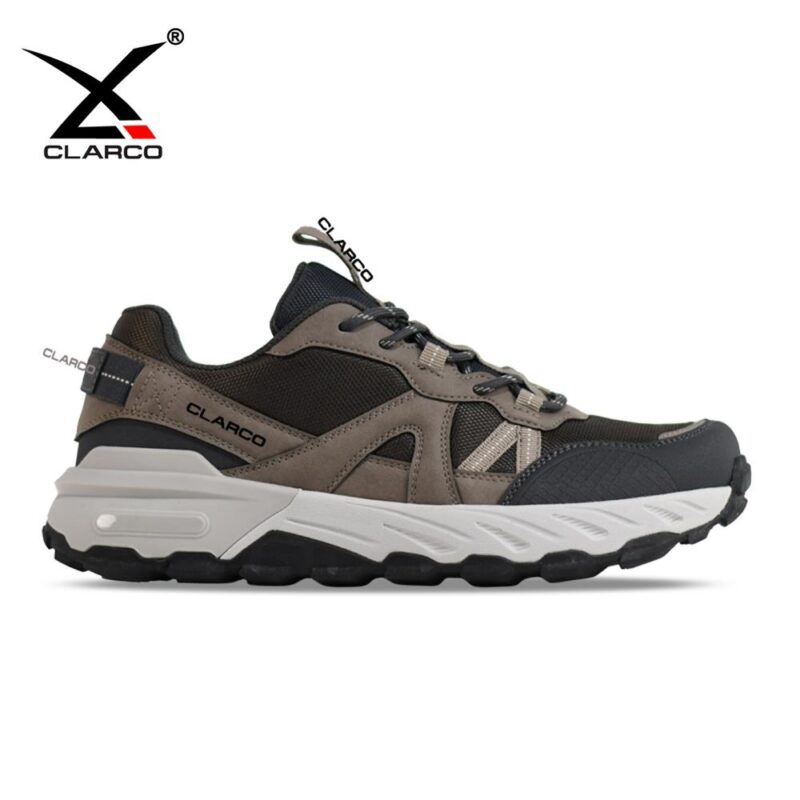 Water-Resistant Trekking Shoes with Faux Leather Toe Guard & Ventilated Mesh CL28672