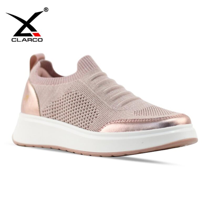 Comfort Walking Sneakers Knit Construction Reflective Accents Soft EVA Sole CL32712