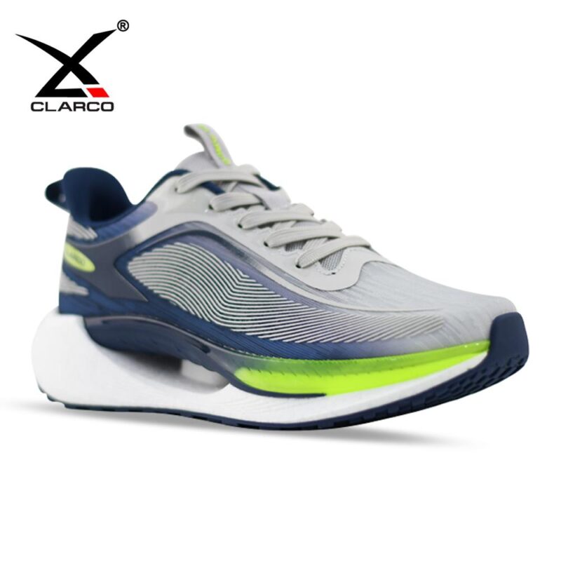 Stability Running Shoes Rubber Print Upper Jacquard Collar MD Support CL33101