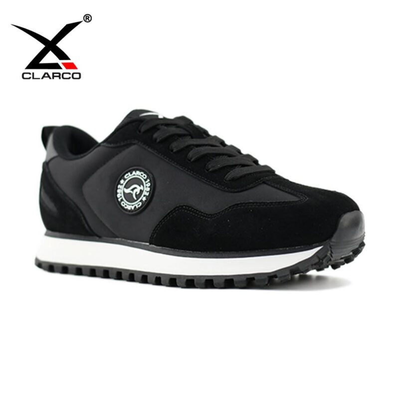 Classic Retro Running Shoes with Suede Toe & Oxford Fabric Upper CL33332