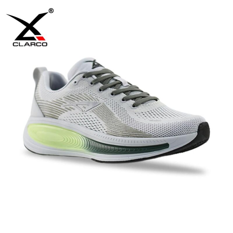 Shock-Absorbing Mid-Distance Running Shoes with Fabric Design CL33706M