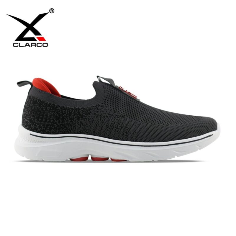 Flexible Men's Slip-On Sneakers CL33120 Breathable Knit MD Cushion TPR Grip