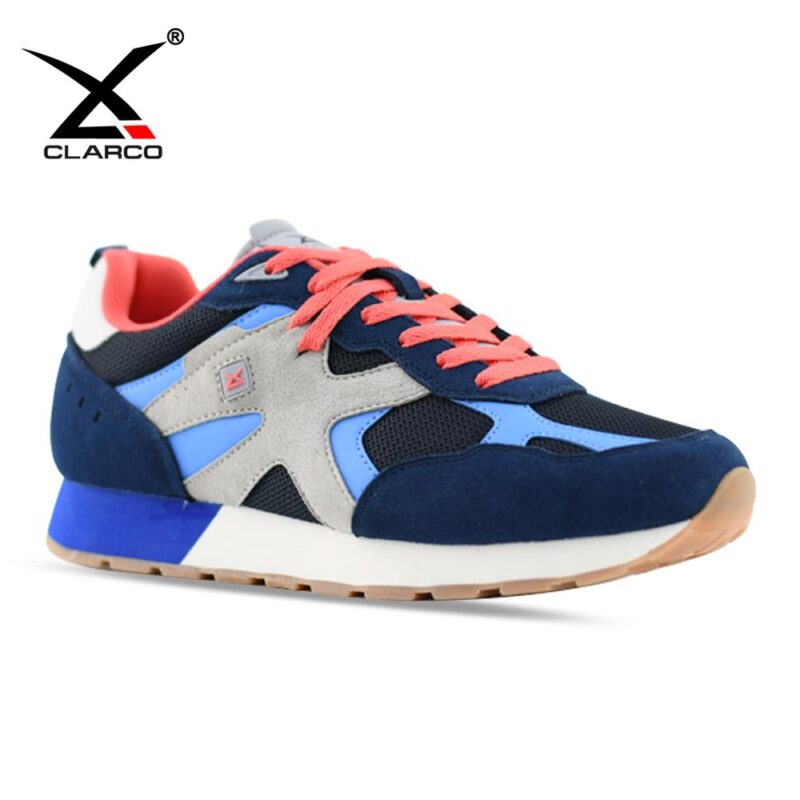 Retro-Inspired Split Leather & Mesh Sneakers with Heritage Styling and Custom Branding CL33568